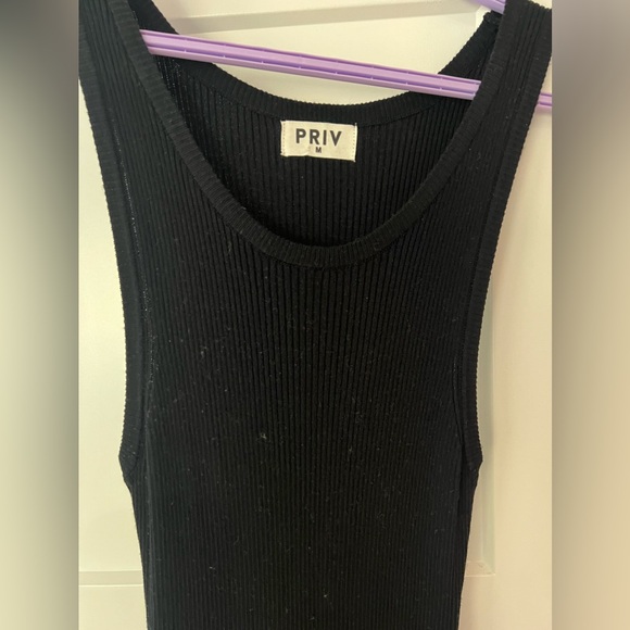 Black Slip Dress - Picture 3 of 4